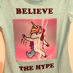 “Believe The Hype” tee for girls
